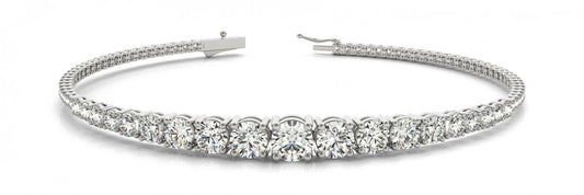 14k White Gold Diamond Bracelet