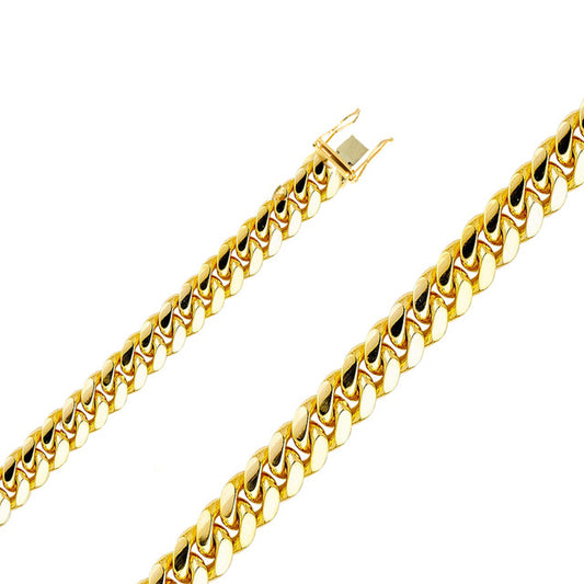 10K Yellow Gold Miami Cuban Chain 8.0mm 20 Inches