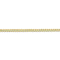 10k Gold 2.2mm Flat Curb Chain 20 Inches