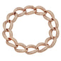 Exquisite 4.5 Ctw Rose Gold Diamond Link Bracelet